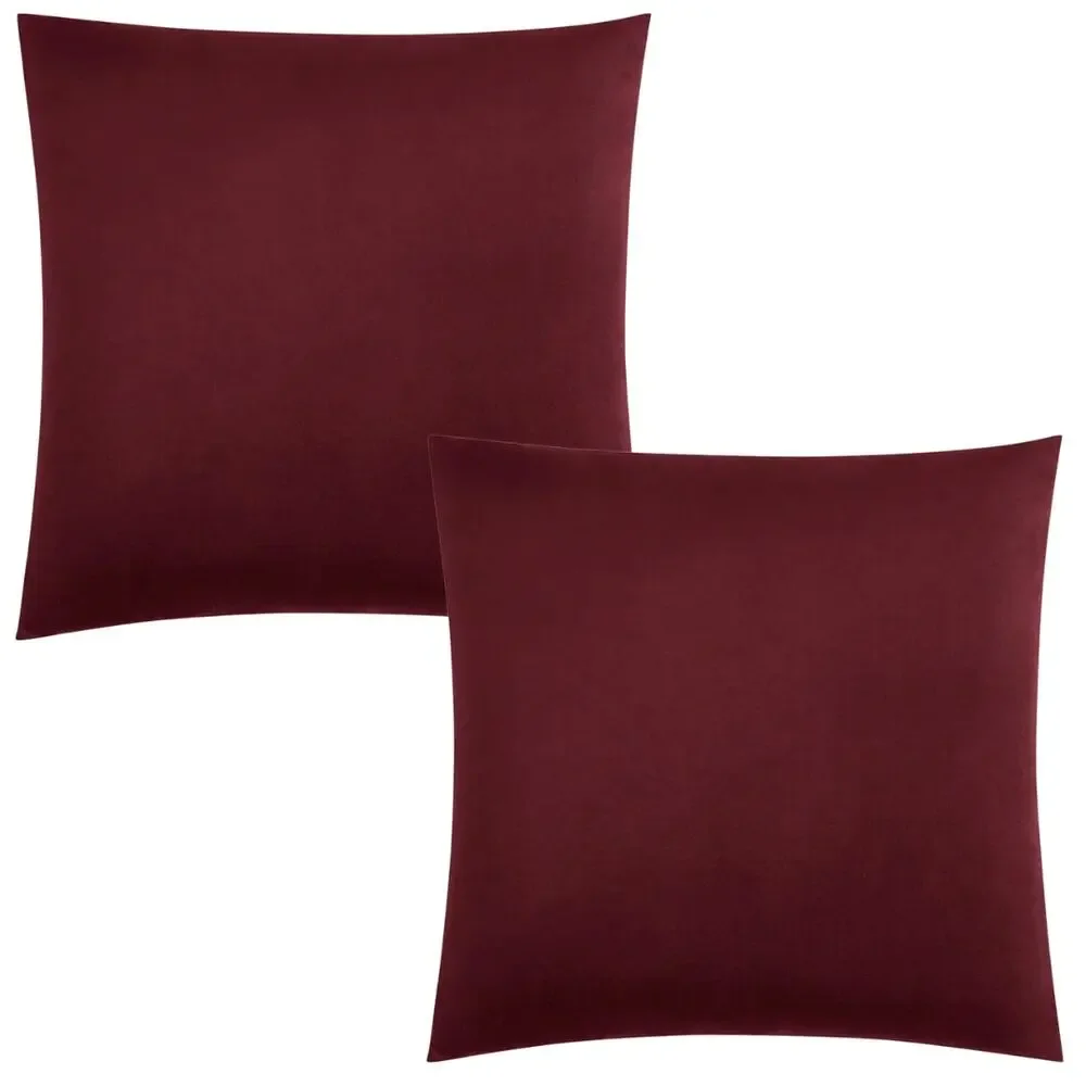 Patricia Nash Faux Croc Embossed Euro Sham Set Of Two Plum Red